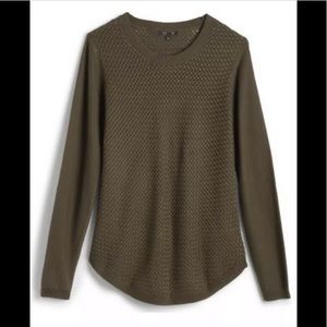 Josey Elbow Patch Pullover in Olive